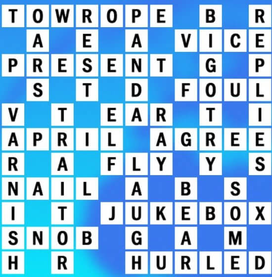 let fly crossword clue