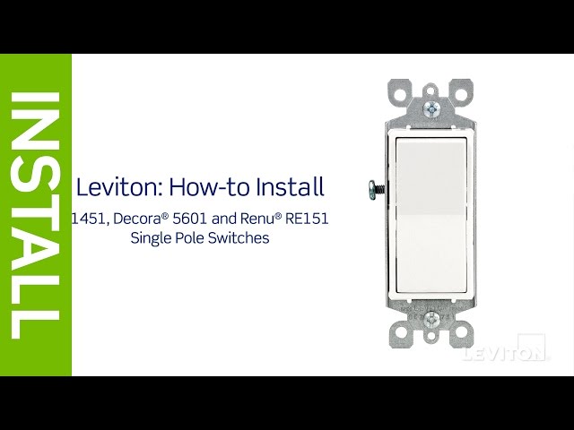 leviton light switch wiring