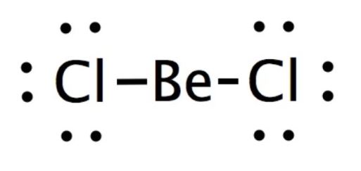 lewis dot structure for becl2