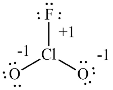 lewis structure for clo2f