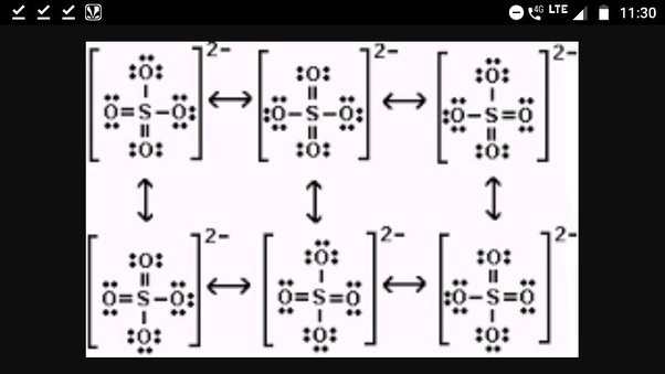 lewis structure of so42-