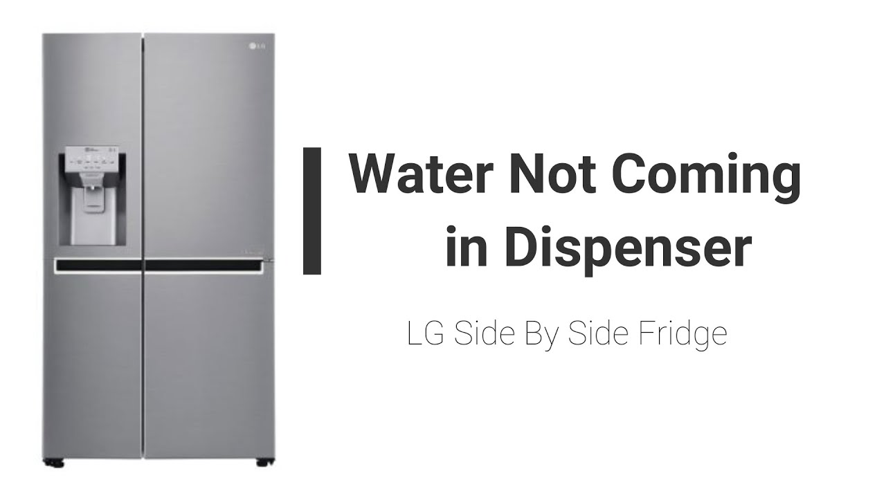 lg fridge not dispensing water