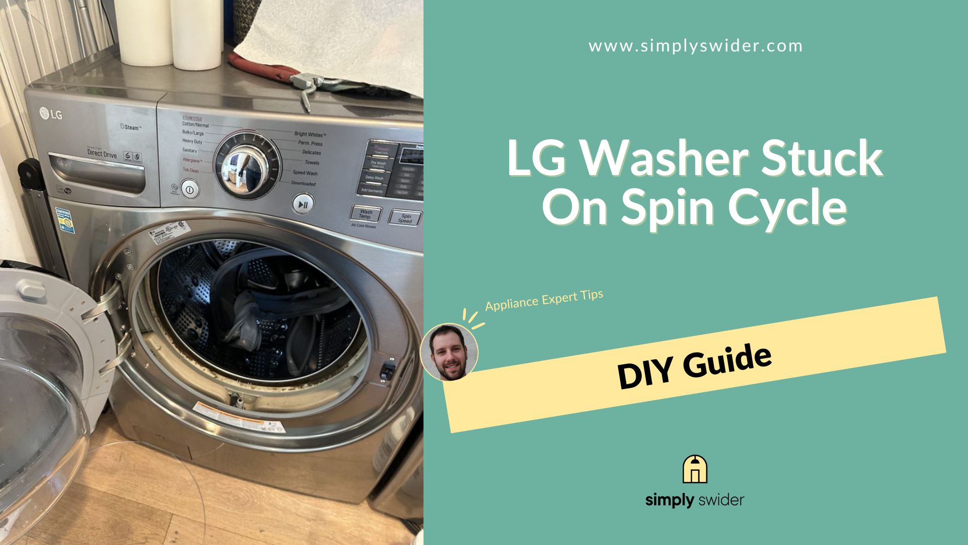 lg washer stuck on spin cycle