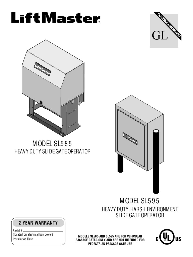 liftmaster gate opener manual pdf