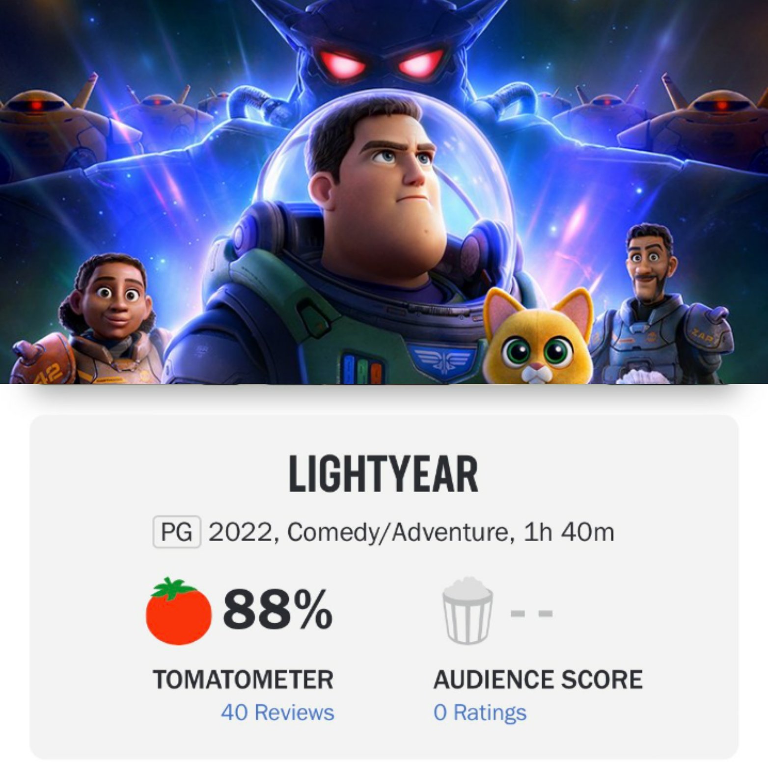 lightyear rotten tomatoes