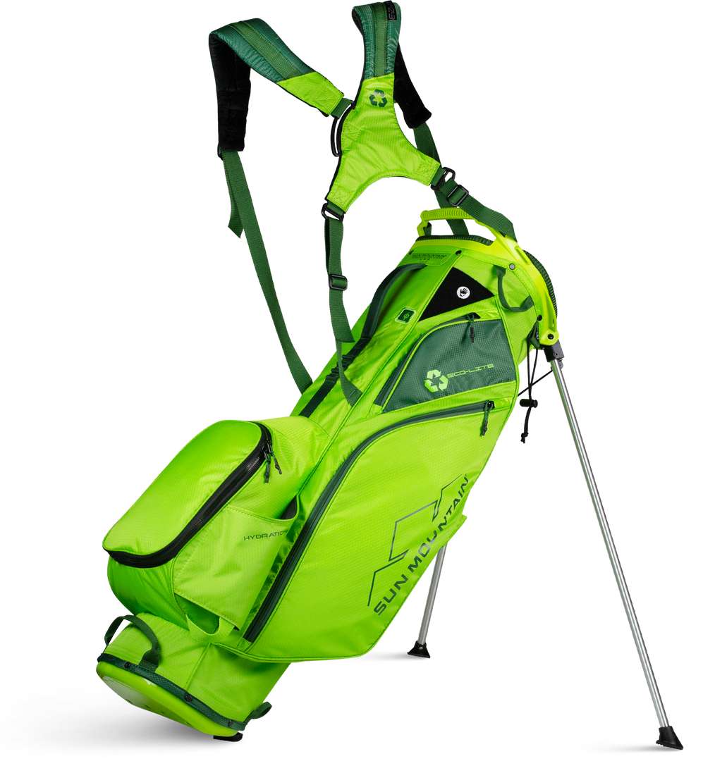 lime green golf bag