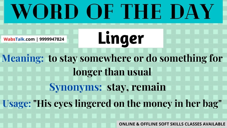 linger synonym