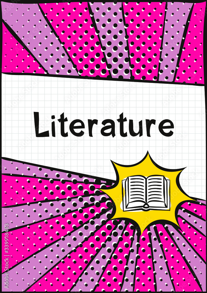 literature notebook cover