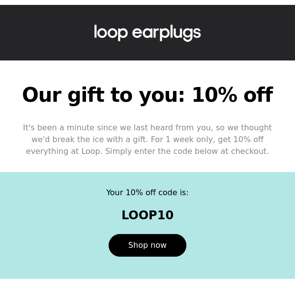 loop earplugs discount code
