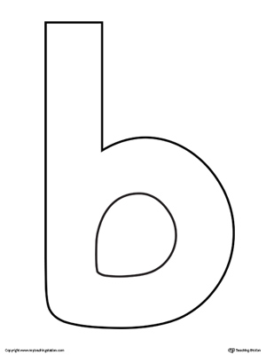 lowercase b bubble letter