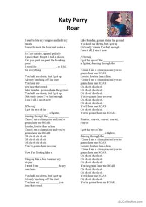 lyrics to roar katy perry