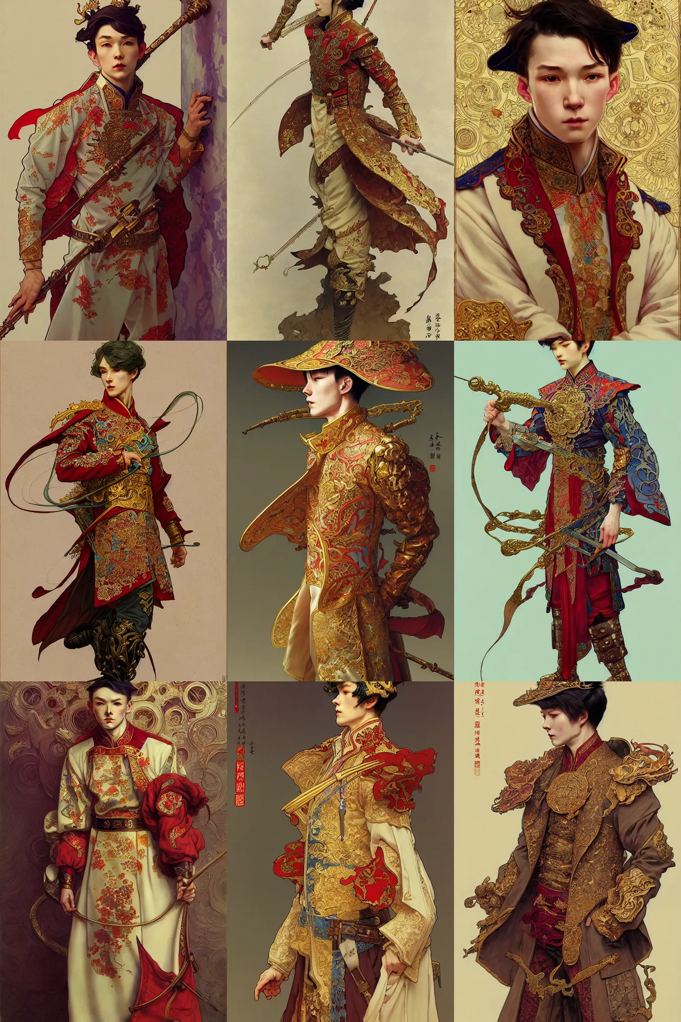 male chinese fantasy clothes
