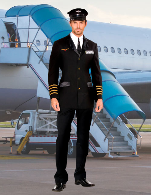 male flight attendant costume