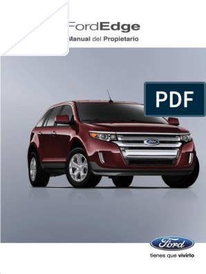 manual de usuario ford edge 2008 en español