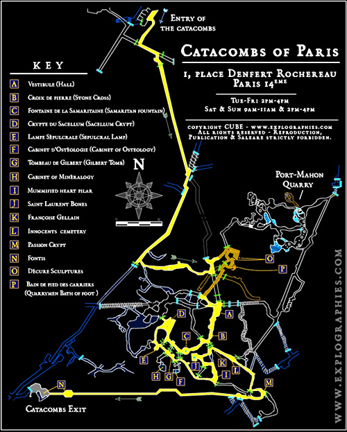 map of paris catacombs