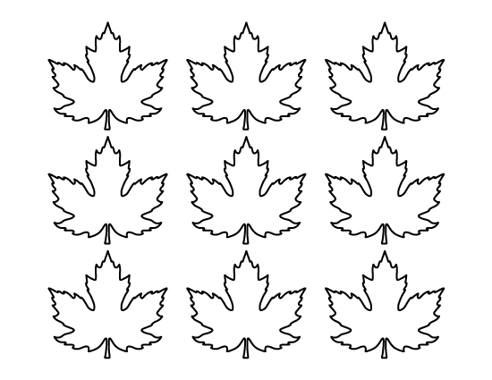 maple leaf printable template