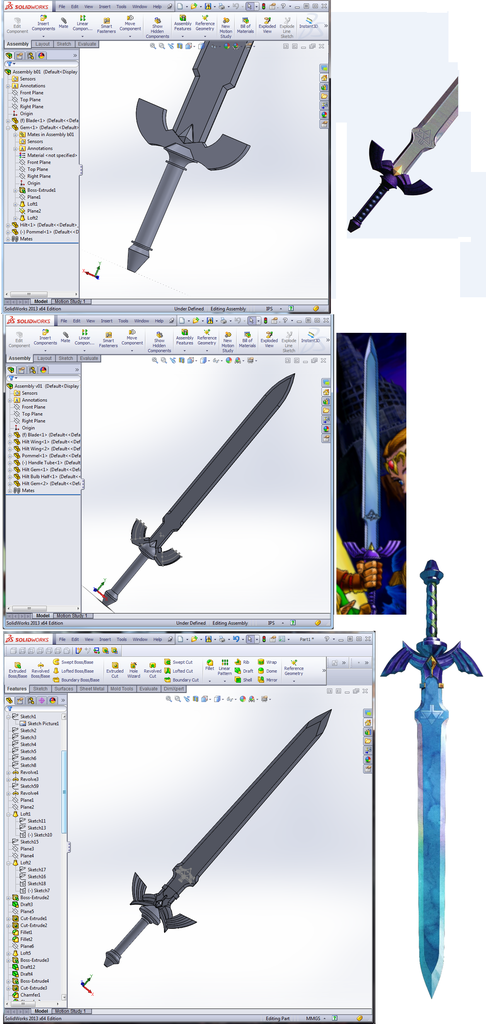 master sword solidworks