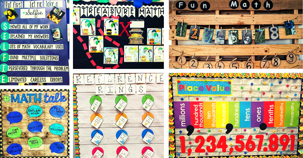 math bulletin board ideas