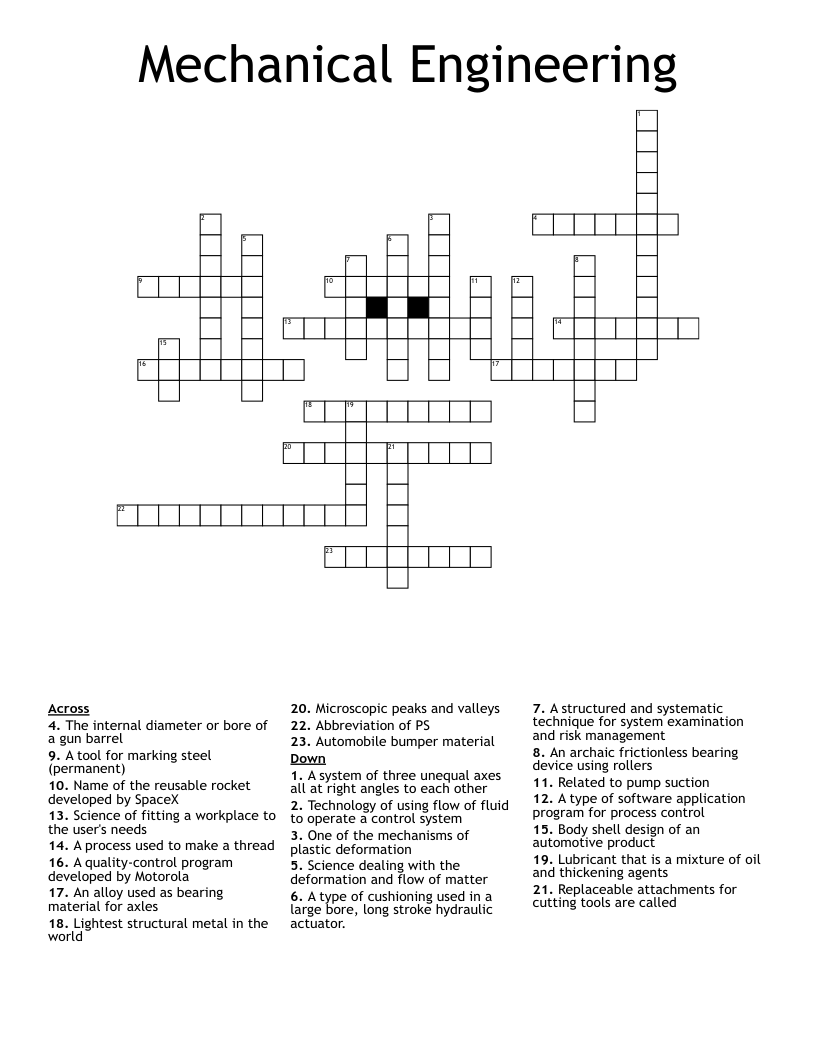 mechanical device crossword clue