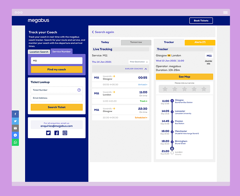 megabus live tracker