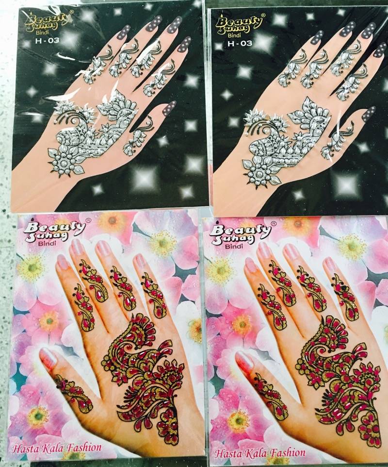 mehndi stickers for hands