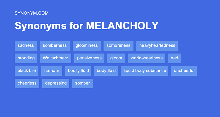 melancholy synonyms