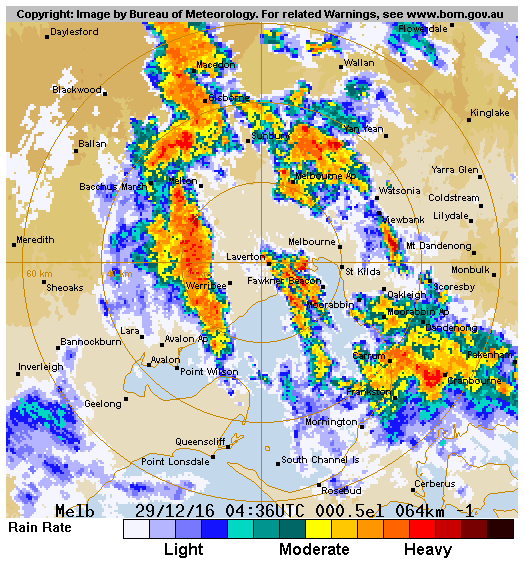 melbourne weather radar