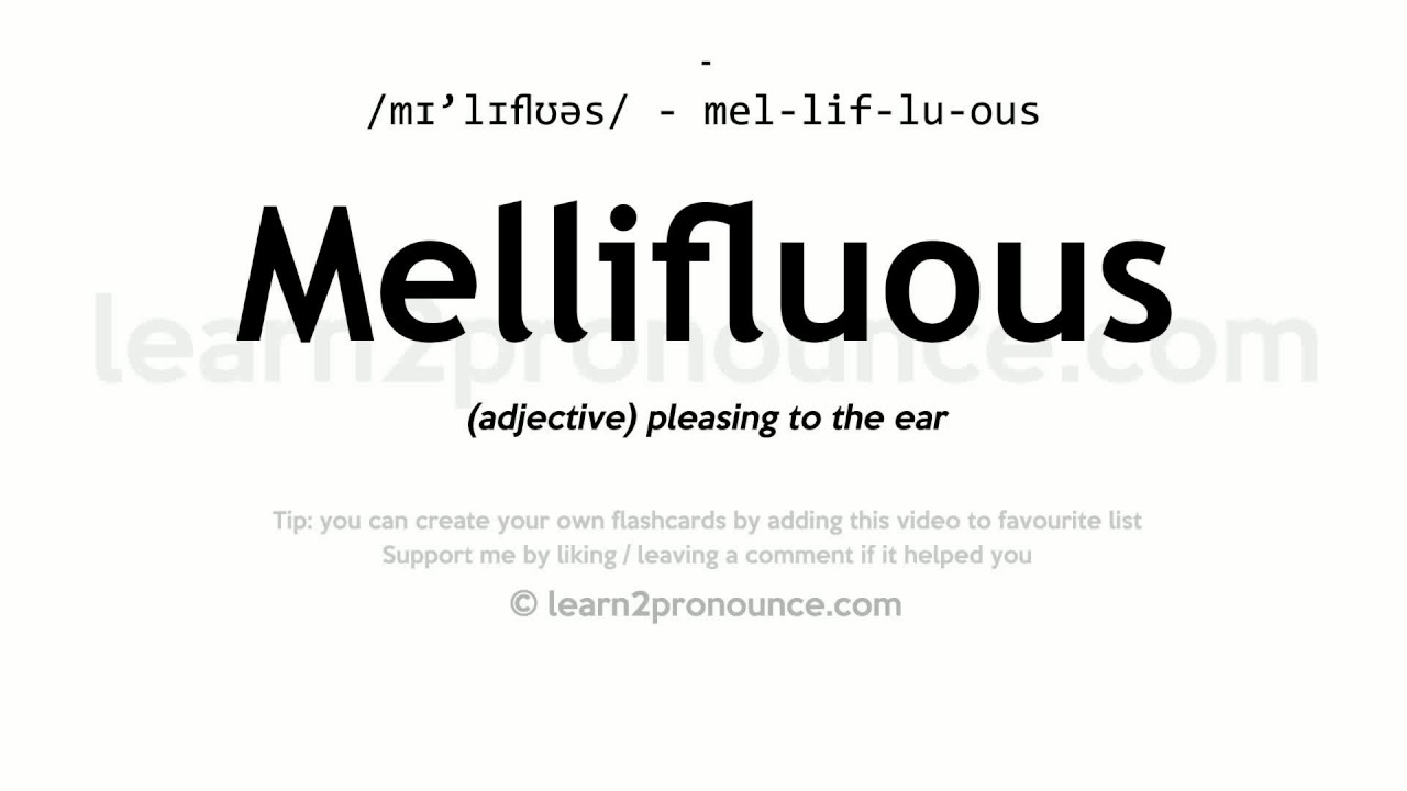mellifluous meaning in bengali