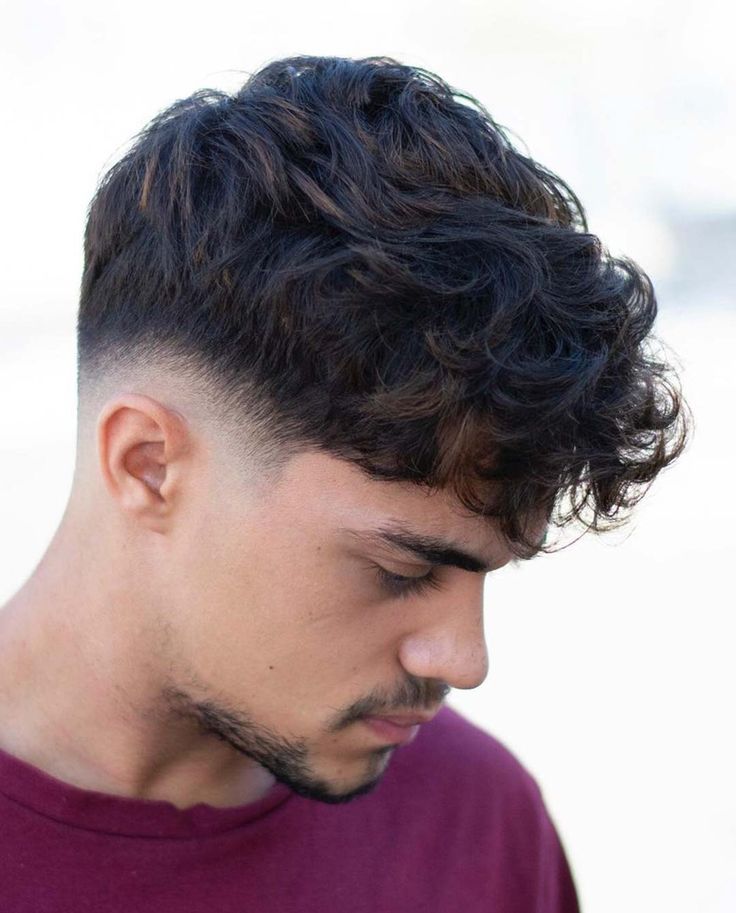 mens haircut wavy