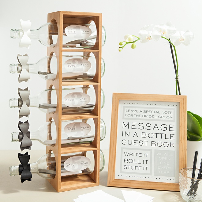 message in a bottle guest book