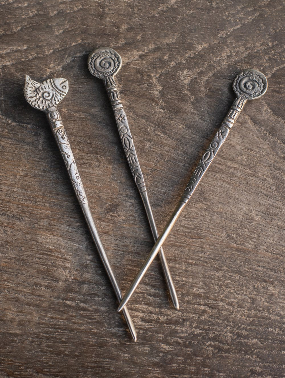 metal hair sticks