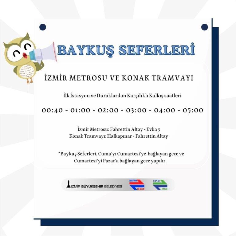 metro varış saatleri