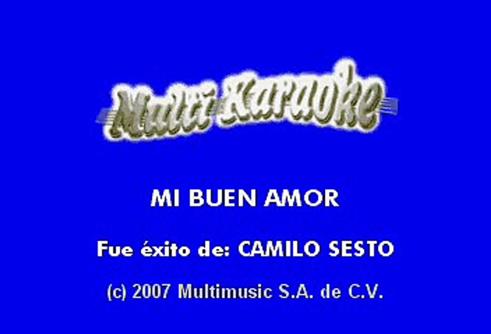 mi buen amor karaoke