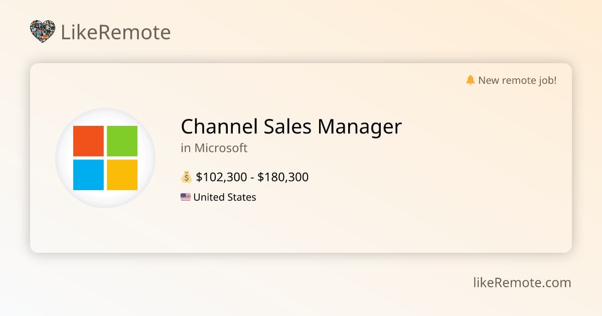 microsoft sales manager