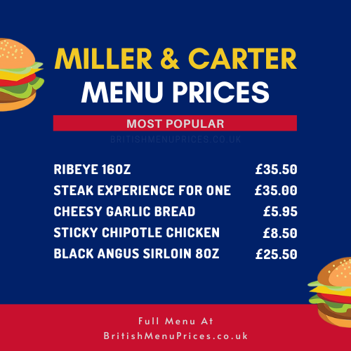 miller and carter menu prices 2023