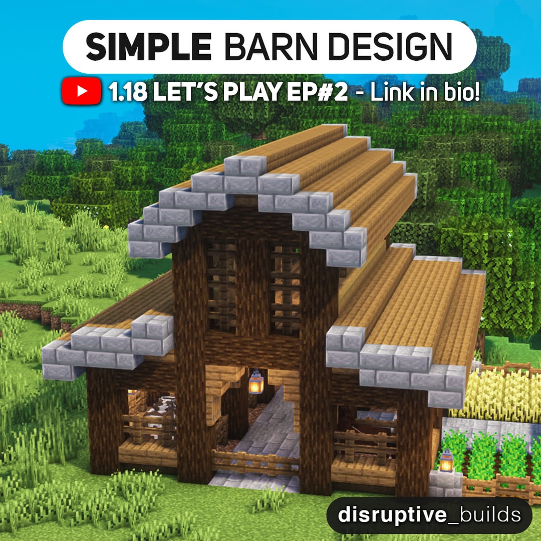 minecraft barn design