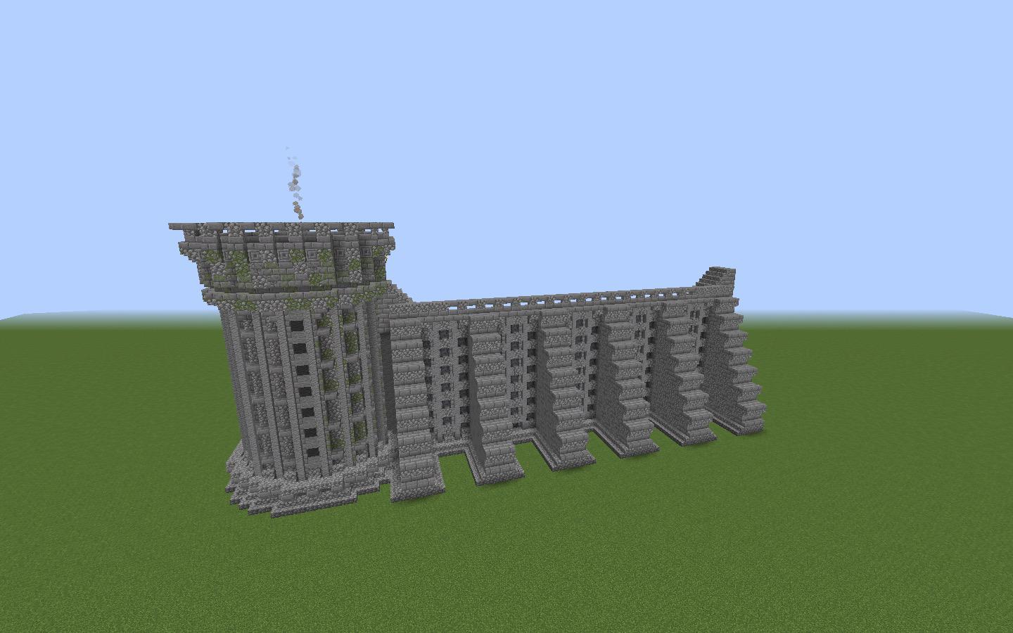 minecraft castle wall design