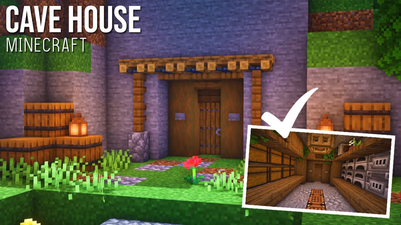 minecraft cave house