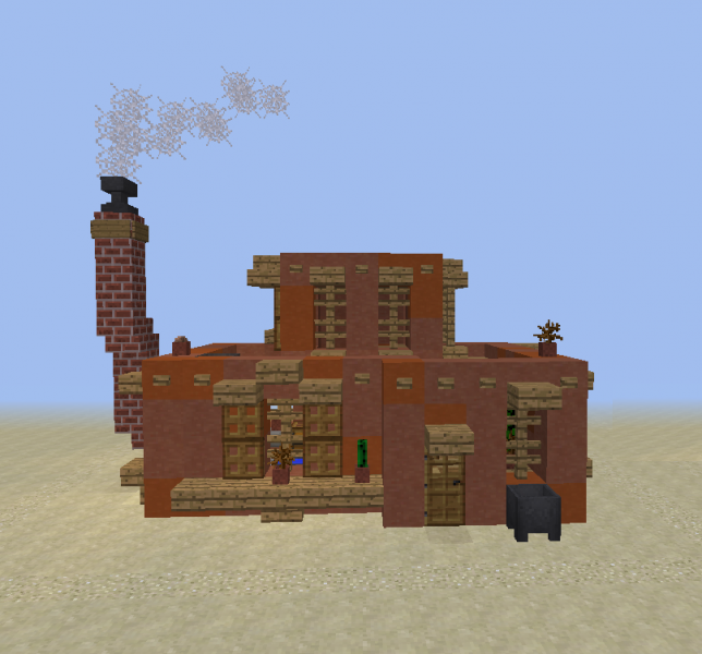 minecraft clay house