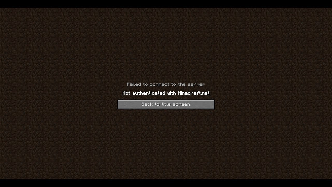 minecraft how to fix not authenticated with minecraft net