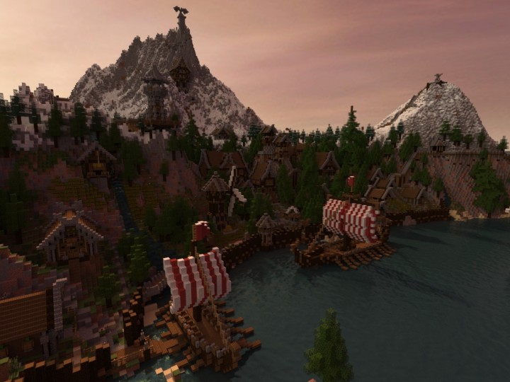 minecraft viking village map