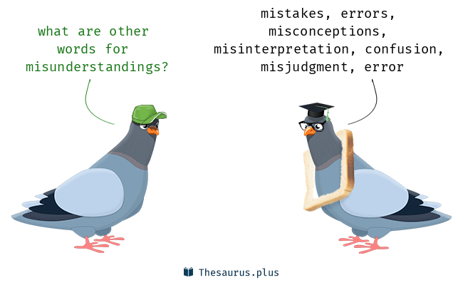misunderstandings synonym