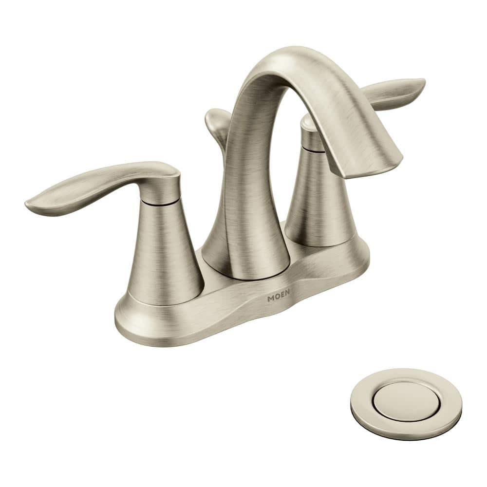 moen brushed nickel bathroom faucet