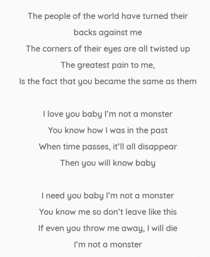 monster lyrics