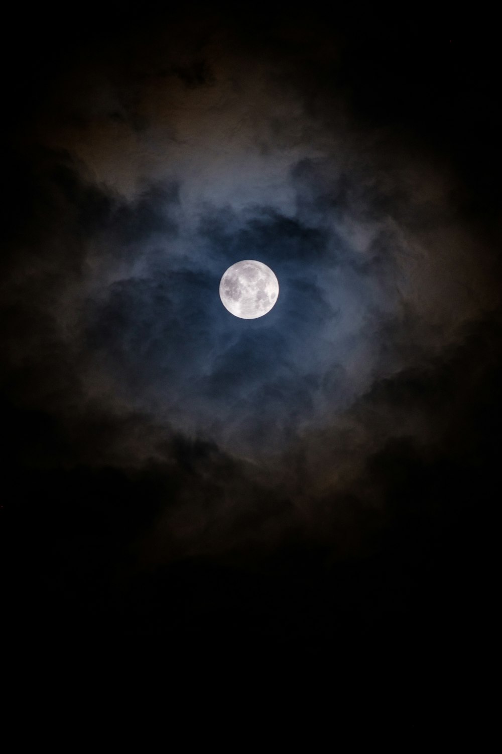 moon and clouds wallpaper