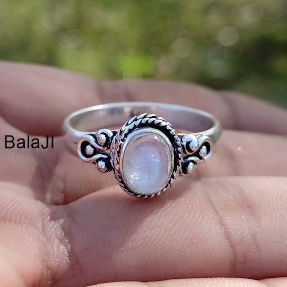 moonstone gemstone ring