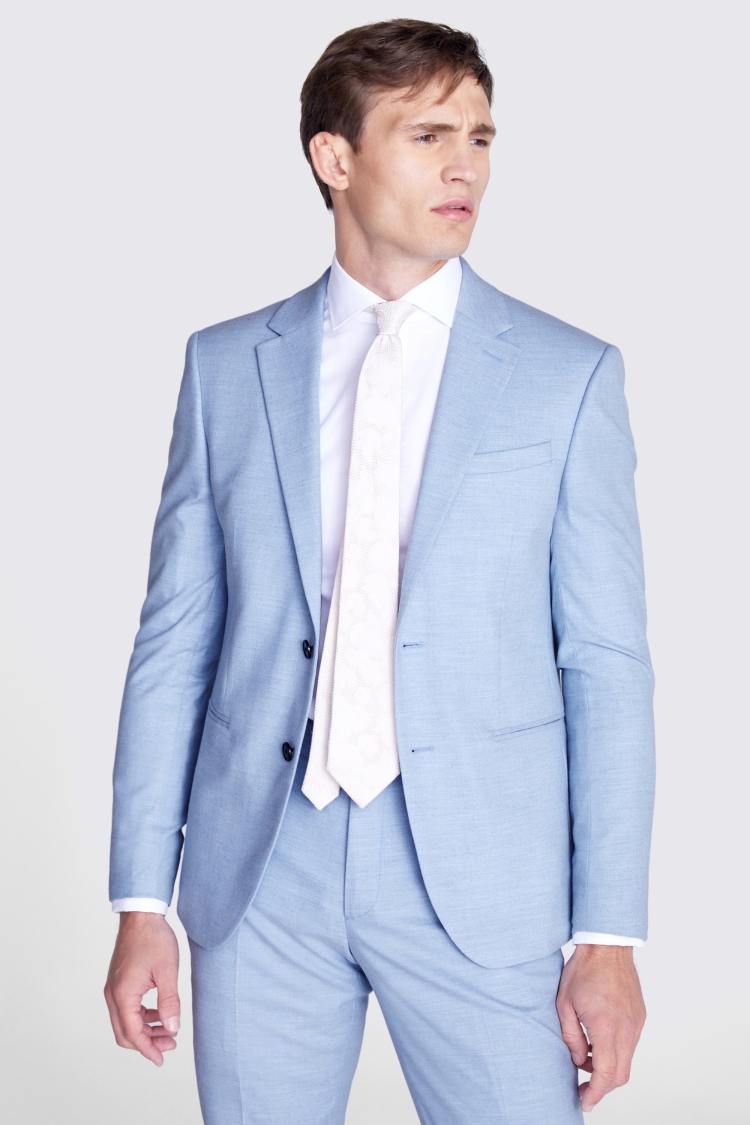 moss bros light blue suit