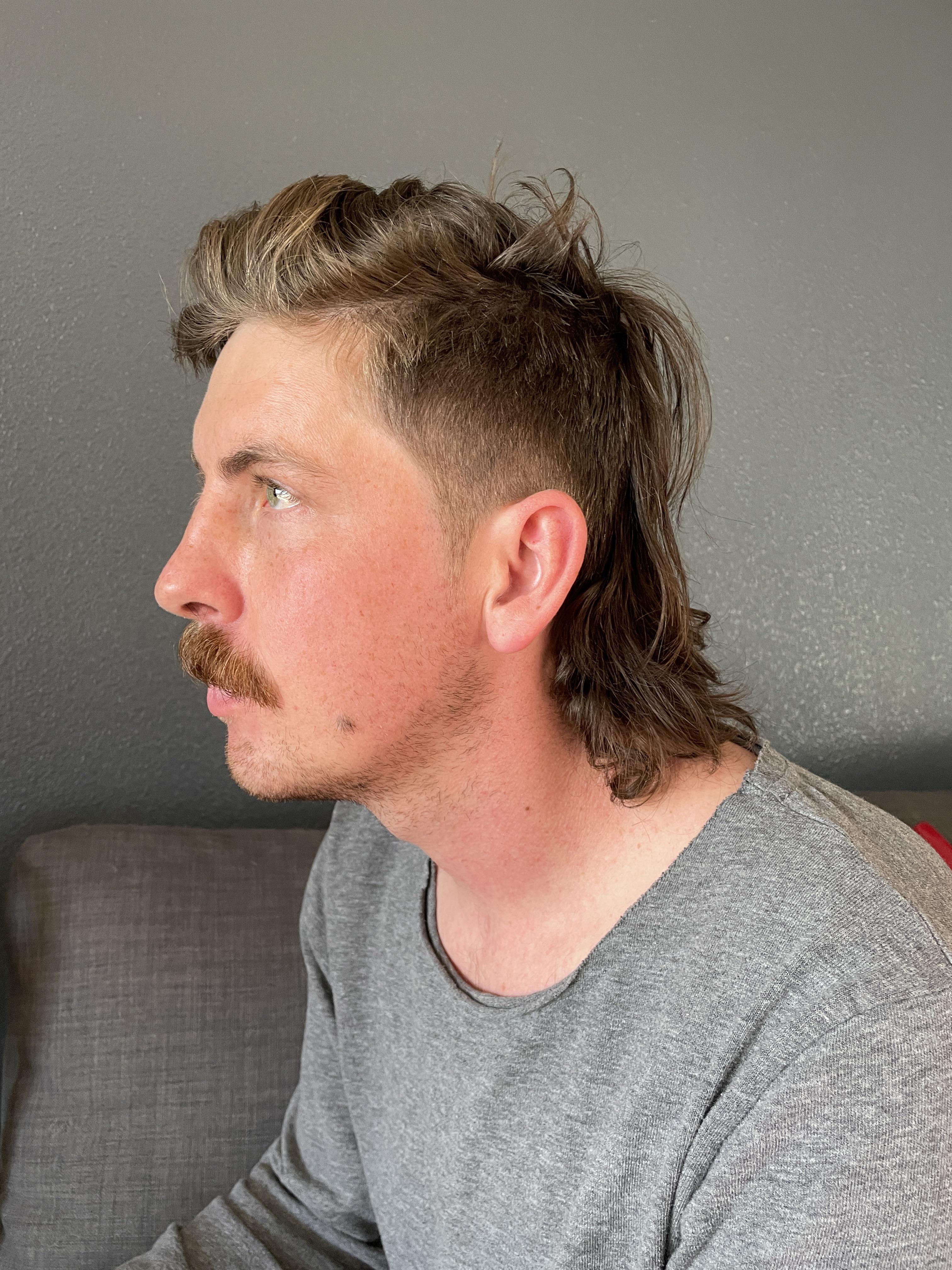 mullet and mustache