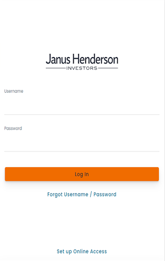 my janus henderson login