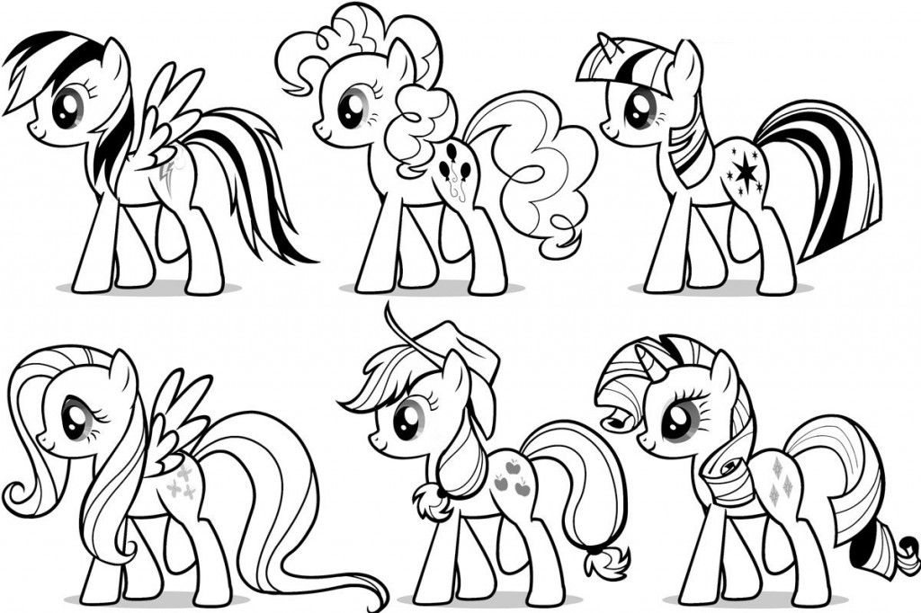 my little pony colouring page
